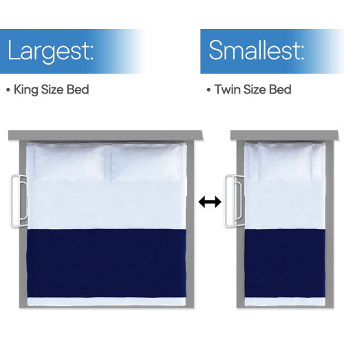 RMS Single Hand Bed Rail for Elderly Adults - Bed Assist Rail, Bedside Safety & Stability Grab Bar for Individual with Disability - Fits King, Queen, Full & Twin Beds