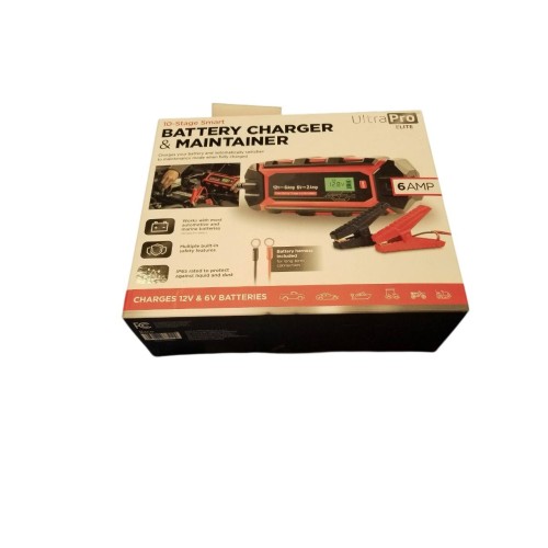 UltraPro Elite 10 Stage Smart 6V/12V Battery Charger & Maintainer OB