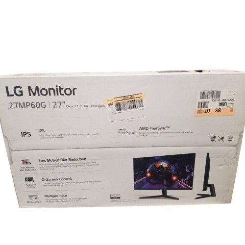 LG FHD 27-Inch Computer Monitor 27MP60G-B, IPS with AMD FreeSync, Black