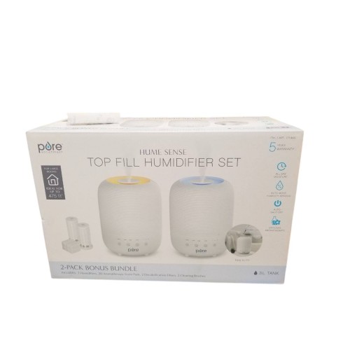 HUME™ Sense 2-Pack Bundle - 2 Humidifiers, 2 Filters, & 20 Scent Pads