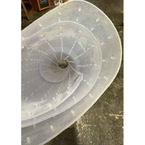 Clear Carpet Runner, USA Made, Safe, 24 x 48 Inch, 2mm Thick Clear Cleated 