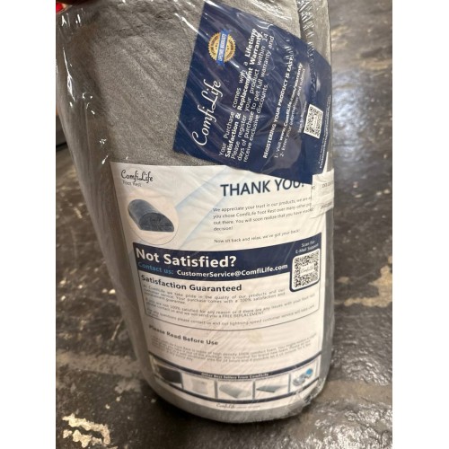 ComfiLife Foot Rest for Under Desk at Work – Adjustable Height Memory Foam Foot Stool for Under Desk, Office Chair & Gaming Chair – Ergonomic Footrest for Back & Hip Pain Relief (Gray)