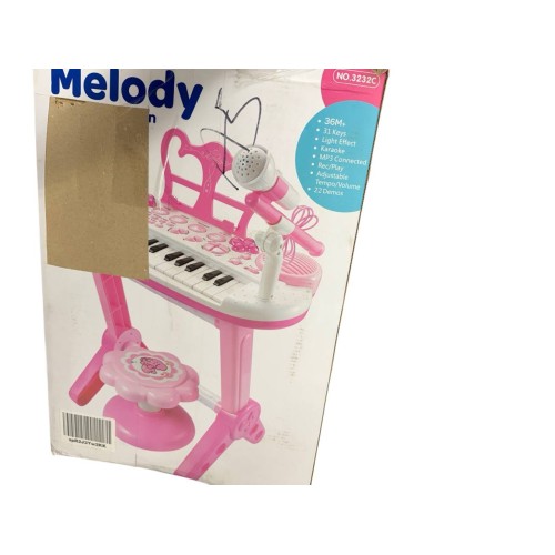Electronic Keyboard Piano & Microphone with Stool For Kids