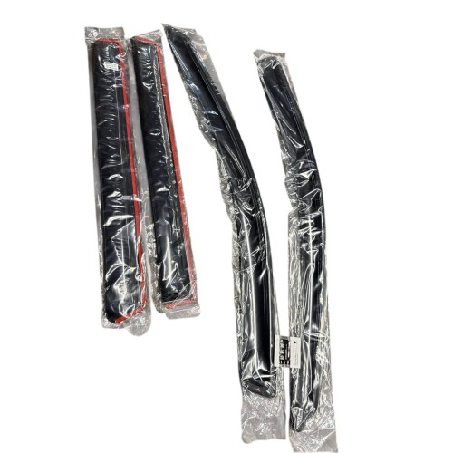 Lightronic Extra Durable Clip-on In-Channel Auto Vent Window Visor, Fits 2015-2025 Ford F-150, 2017-2025 F-150 Raptor, SuperCrew, UV Protection Rain Guard, Original Window Deflector, Dark Smoke, 4-Pcs