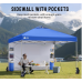 CROWN SHADES Canopy Tent, 10 x 10 Foot Portable Pop Up Outdoor Shelter with Pocket Sidewall