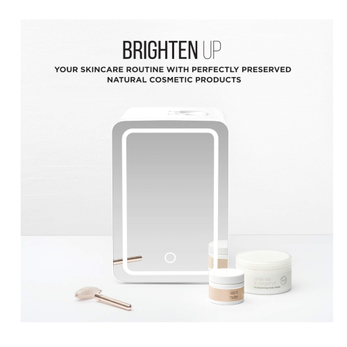 Iceman 6L Mirrored Beauty Mini Fridge with LED Lighting