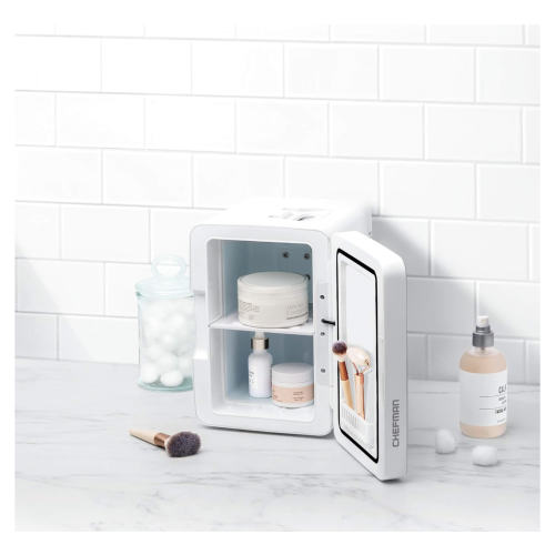 Iceman 6L Mirrored Beauty Mini Fridge with LED Lighting