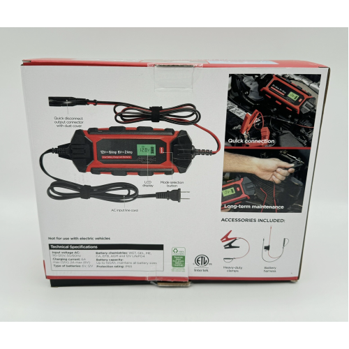 UltraPro Elite 10 Stage Smart 6V/12V Battery Charger & Maintainer OB