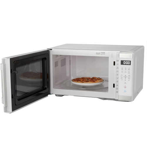 Hamilton Beach 1.1 Cu. ft. 1000 W Mid Size Microwave Oven 1000W White Stainless Steel