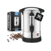 Zulay Commercial Coffee Maker Machine Urn - Large Percolator Pot Dispenser With Double-Wall Stainless Steel, Quick Brew, Stays Hot - Also for Water, Tea, Beverage at Events & Catering - 50 Cup Silver