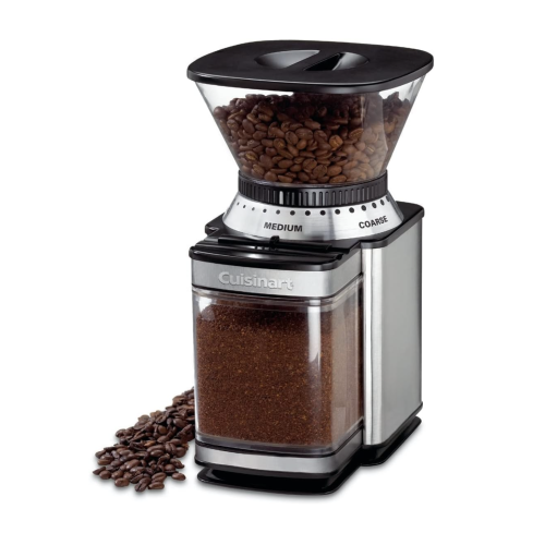 CUISINART Coffee Grinder, Electric Burr One-Touch Automatic Grinder with18-Position Grind Selector, Stainless Steel, DBM-8P1