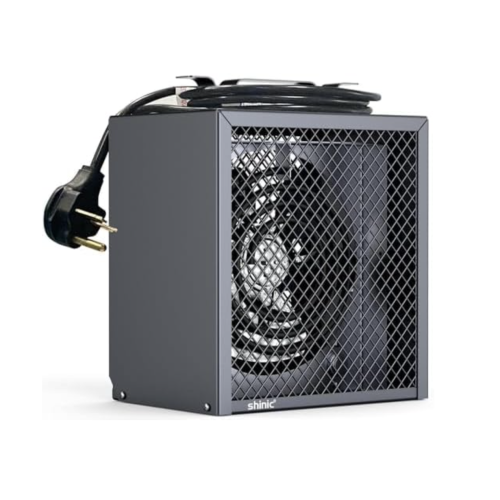 Shinic Electric Garage Heater 240V, 4,800-watt Fan-Forced Industrial Heater, With Thermostat Control, Carrying Handle, Heavy Gauge Steel, Nema 6-30P Garage Heaters for Workshop, Construction Site