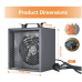 Shinic Electric Garage Heater 240V, 4,800-watt Fan-Forced Industrial Heater, With Thermostat Control, Carrying Handle, Heavy Gauge Steel, Nema 6-30P Garage Heaters for Workshop, Construction Site