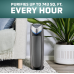 GermGuardian Air Purifier for Home with HEPA Pure Filter, for Wildfire Smoke, Pet Dander, Pollen, Odors, Large Rooms Up To 743 Sq. Ft., Removes 99.97% Pollutants, UV-C Light, 22", AC4825E, Gray