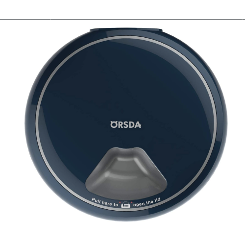 ORSDA Automatic Cat Feeder Wet Food/Dry Food, 5 Meal Timed Pet Feeder with Timer Programmable & Voice Recorder, Dual Power Supply Auto Feeder for Cats/Small Dogs