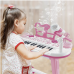 Electronic Keyboard Piano & Microphone with Stool For Kids