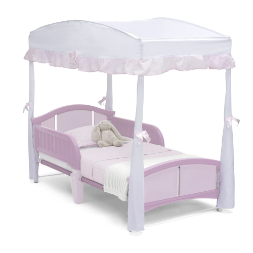 Delta Children Girls Canopy for Toddler Bed, White