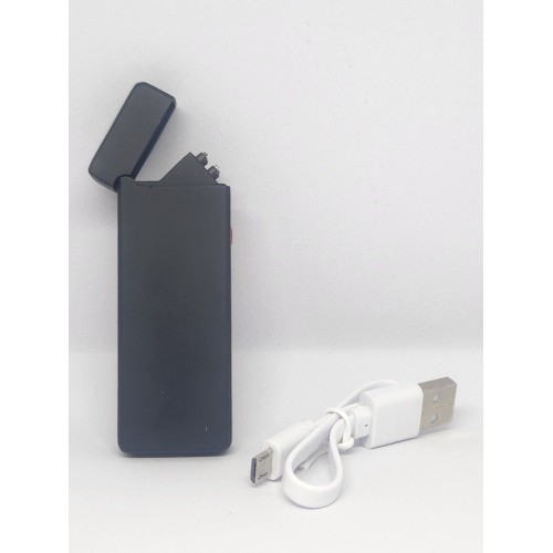 The USB Lighter Company Rechargeable Slim Lighter Black Matte