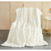 Amy Miller Wild Faux / Fake Fur 50” X 60” Super Soft Off-White Throw Blanket