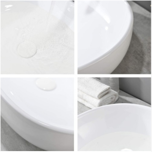 VAPSINT 27.9"x20.1" Modern Oval Procelain Above Counter White Ceramic Bathroom Vessel Sink, Countertop Bowl sinks for Bathrooms Lavatory Vanity Sink VA-JLJ-317-2