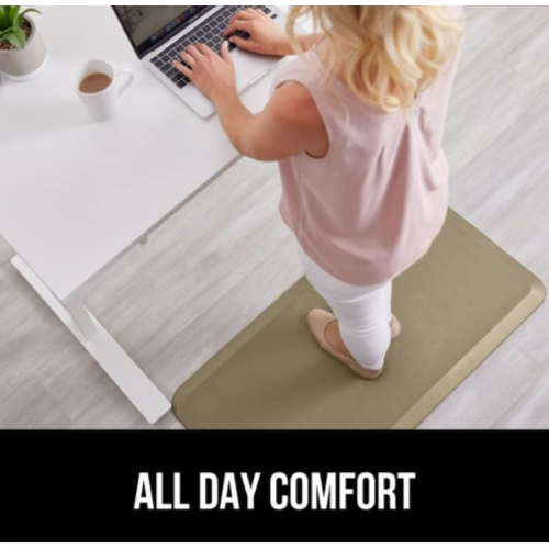 Gorilla Grip Anti Fatigue Cushioned Kitchen Floor Mats, Thick Ergonomic Standing Office Desk Mat, Waterproof Scratch Resistant Pebbled Topside, Supportive Comfort Padded Foam Rugs