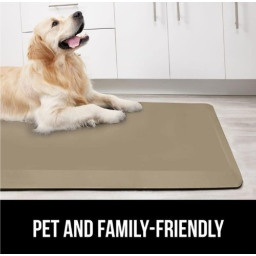 Gorilla Grip Anti Fatigue Cushioned Kitchen Floor Mats, Thick Ergonomic Standing Office Desk Mat, Waterproof Scratch Resistant Pebbled Topside, Supportive Comfort Padded Foam Rugs