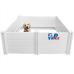 Whelping Box for Large Breed Dogs Whelping Box for Dogs Dog Whelping Box Whelping Box for Puppies (48"x48"x18" White)