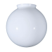 8" Opal Glass Ball Lamp Shade, 4 inch lip fitter 4 pack
