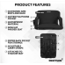 Driftsun 2 Pack Extra Wide Stadium Seats with Back Support - Deluxe Foldable Stadium Chairs for Bleachers - Folding Waterproof Sport Chair Easy to Transport
