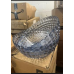2 Plastic Bowls, Transparent Blue 
