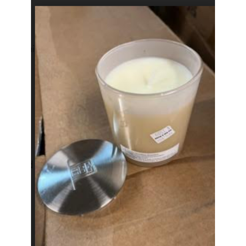 EverhomeTM Amber Musk 311.84 g candle in glass vessel with lid