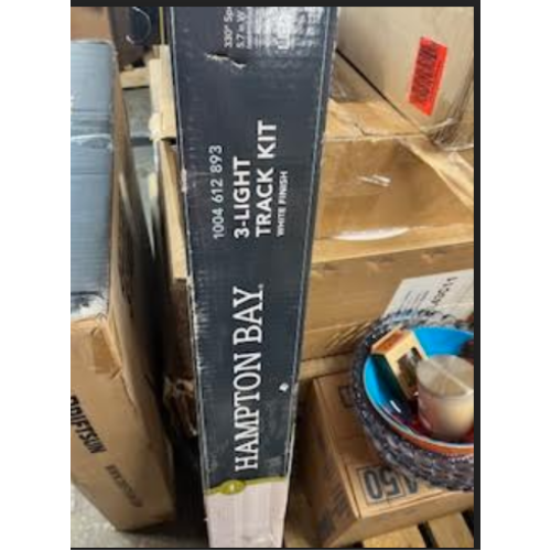 Hampton Bay 44 in. 3-Light White Integrated LED Track Lighting Kit White Finish