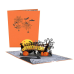 Lovepop Halloween Pop Up Card, 5x7-3D Greeting Card, Spooky Happy Halloween Design, Laser Cut and Hand Assembled