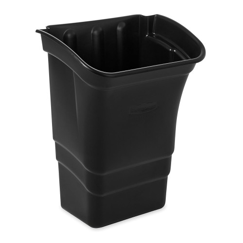 Rubbermaid Commercial Products Utility Cart Garbage Bin Accessory, 8-Gallons, 22-Inches, Heavy Duty Bussing Cart Trash Can Attachment with Top Handles