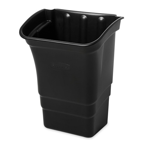 Rubbermaid Commercial Products Utility Cart Garbage Bin Accessory, 8-Gallons, 22-Inches, Heavy Duty Bussing Cart Trash Can Attachment with Top Handles