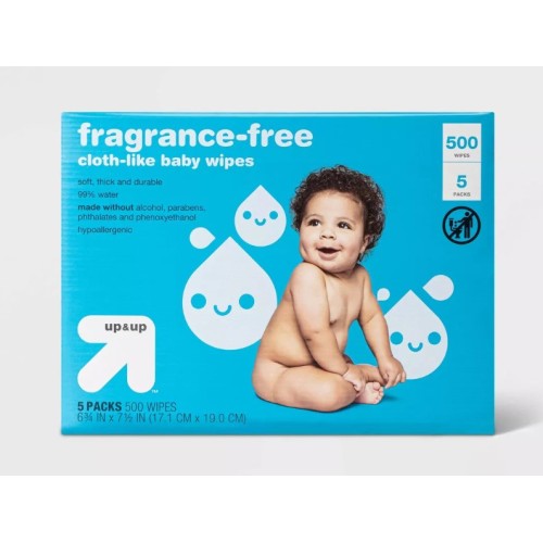 Fragrance-Free Baby Wipes - up & up™ 5 pack 