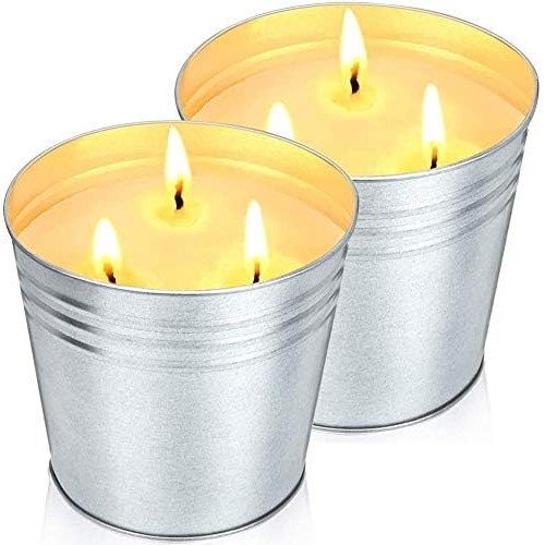 Hausware Large Citronella Candles Outdoor And Indoor 2 X 20 Oz Scented Candles Set 3258