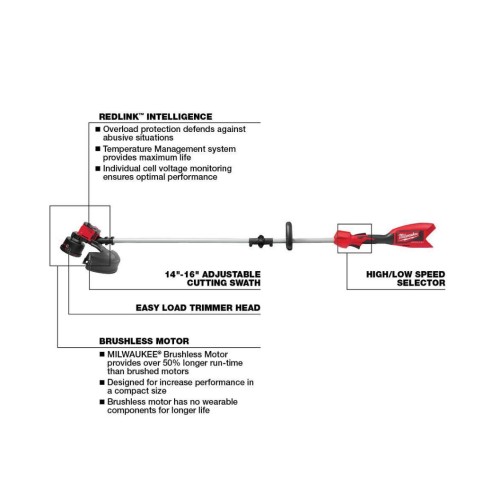 M18 18V Lithium-Ion Brushless Cordless String Trimmer (Tool-Only)