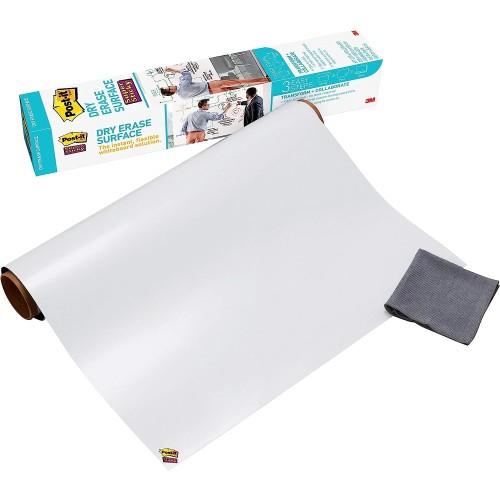 Post-It White Flex Write Surface, 36 X 24 Inch -- 1 Roll