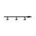 Hampton Bay Mini Cylinder 44 In. Black Integrated LED Linear Track Lighting Kit