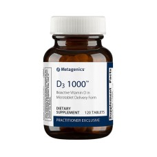  Metagenics Vitamin D3 1000 IU - Vitamin D Supplement for Healthy Bone Formation, Cardiovascular Health, and Immune Support - 120 Count