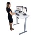 Victor Height Adjustable Electric Standing Desk - 4' Wide - White