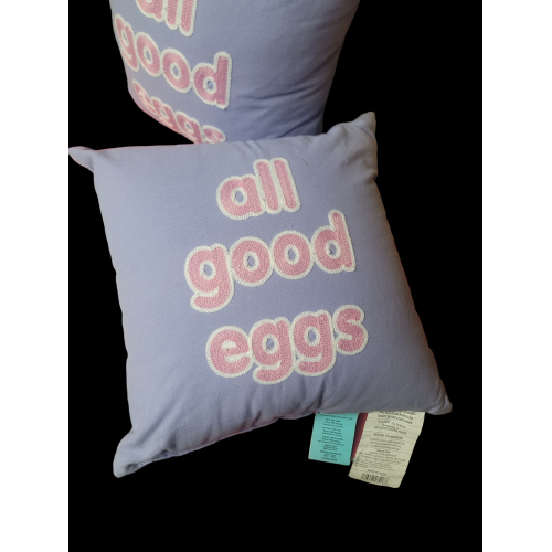 Pregnancy Announcement Pillows "All Good Eggs" 16 in. x 16 in.