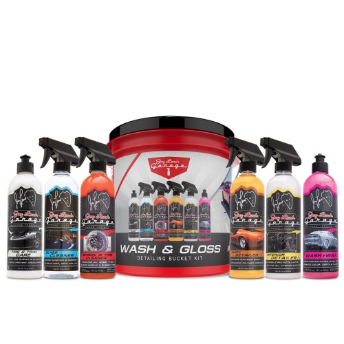 Jay Leno's Garage Wash & Gloss 8-Piece Detailing Bucket Kit