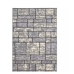 Ottohome Collection Non-Slip Rubberback Boxes Design 3x5 Indoor Area Rug, 3 ft. 3 in. x 5 ft., Gray