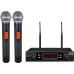 innopow 200-Channel Wireless Microphones System, Dual UHF Metal Cordless Mic Set, Auto Scan, Long Range 200-240Ft,16 Hours Use for Karaoke Singing, Church, 2022 Version(WM333)