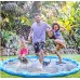 Fixget Inflatable Splash Pad Sprinkler for Kids Wading Pool, Large 68" Round Summer Outdoor Water Toys