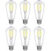 Intertek Edison Light Bulbs, Dimmable 6 Watt LED Equivalent, 4000K Cool White Filament Vintage Bulb, E26 Medium Base, ST19 Antique Style, 6 Packs (Daylight White)