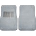 FH Group Premium Carpet Floor Mats with Heel Pad F14403-G Grey Floor Mats Universal Fit