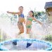 Fixget Inflatable Splash Pad Sprinkler for Kids Wading Pool, Large 68" Round Summer Outdoor Water Toys